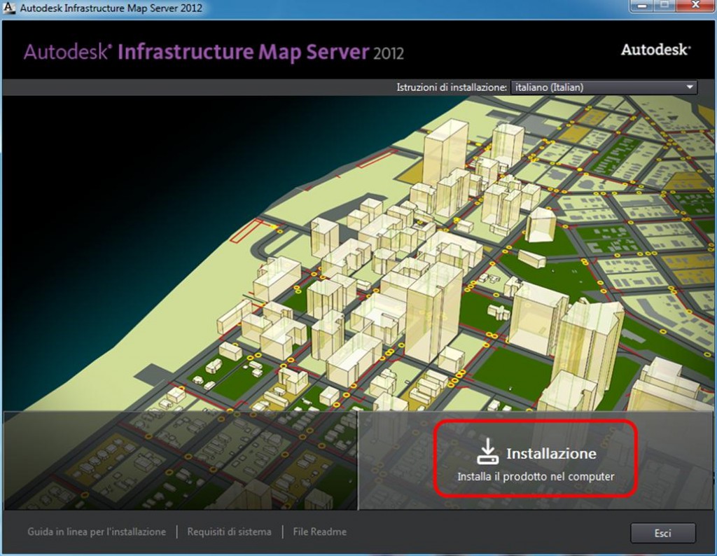 Avvio Installazione Map Server 2012