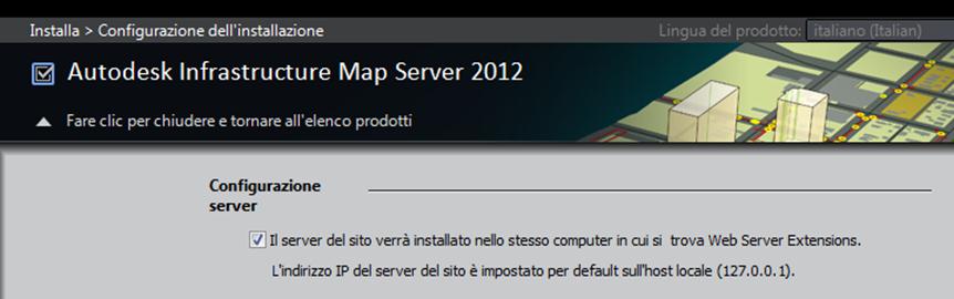 Opzioni Map Server