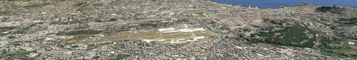 Napoli, modello InfraWorks, aeroporto, Vesuvio e Capri